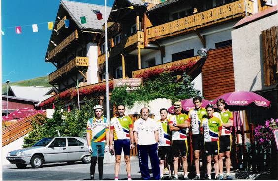 Grupo en Alpe D´Huez