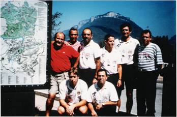 Grupo en una parada del viaje