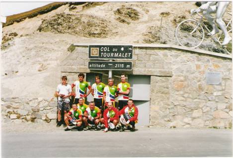 Grupo en el Tourmalet